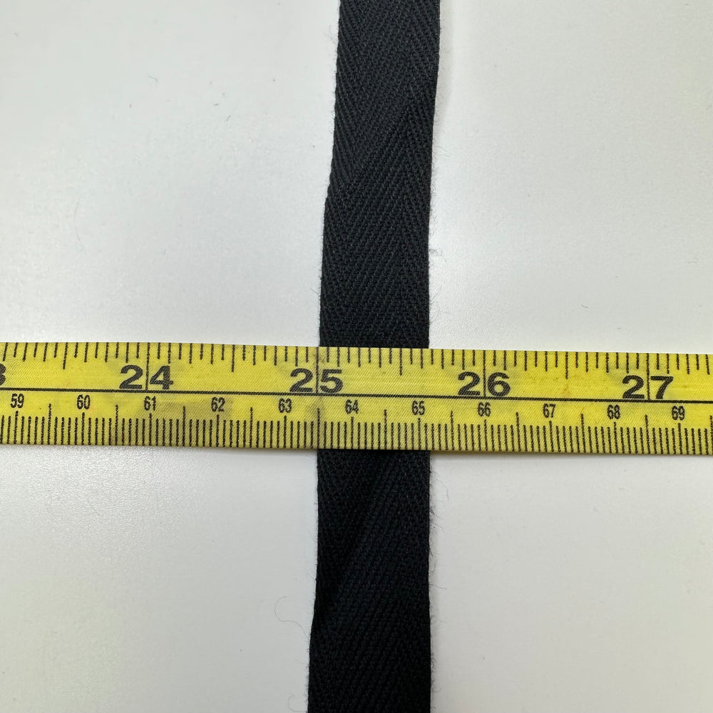⅝" (16mm)   Twill Tape Trim - Black - 2M Bundle