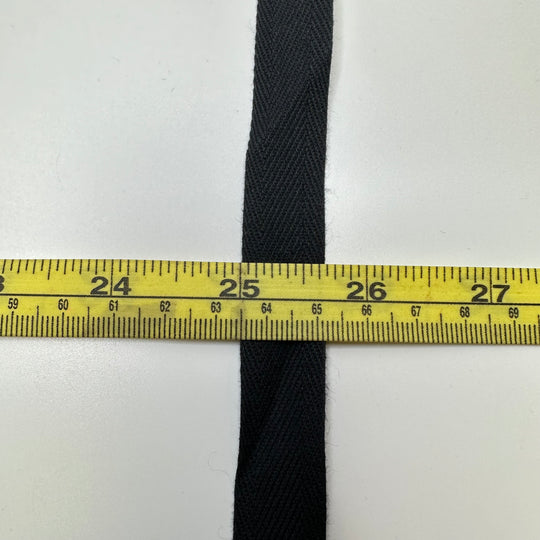⅝" (16mm)   Twill Tape Trim - Black - 2M Bundle