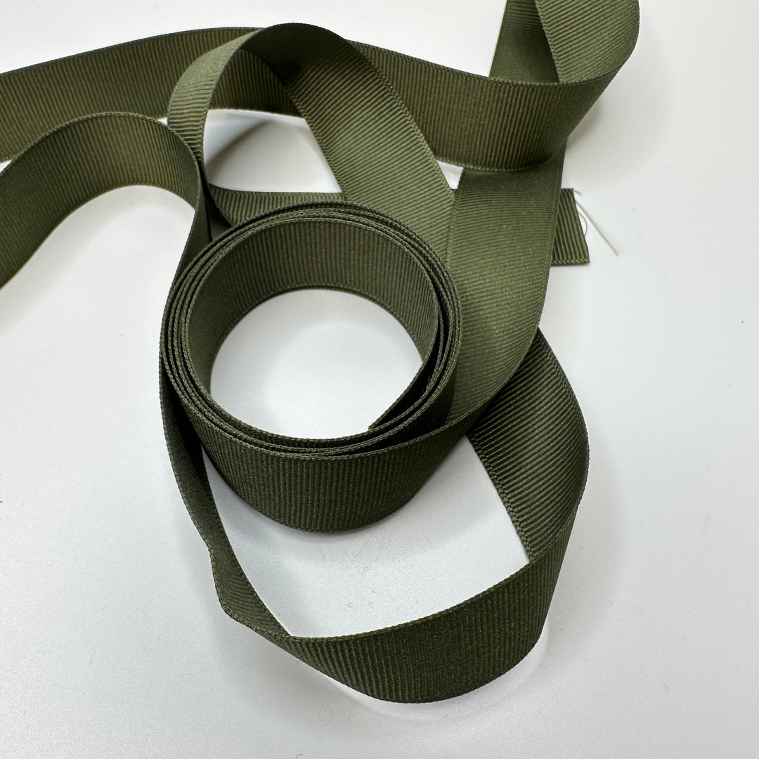 1" (25mm)   Ribbon Trim - Dark Green - 2M Bundle