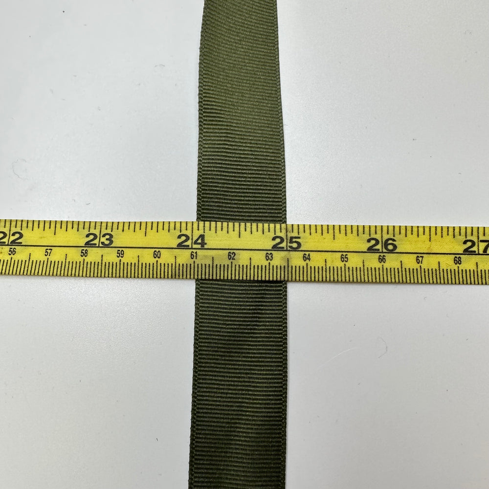 1" (25mm)   Ribbon Trim - Dark Green - 2M Bundle