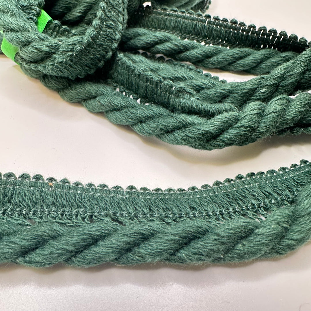 ⅝" (16mm)  Rope Cording Trim - Dark Green - 2M Bundle