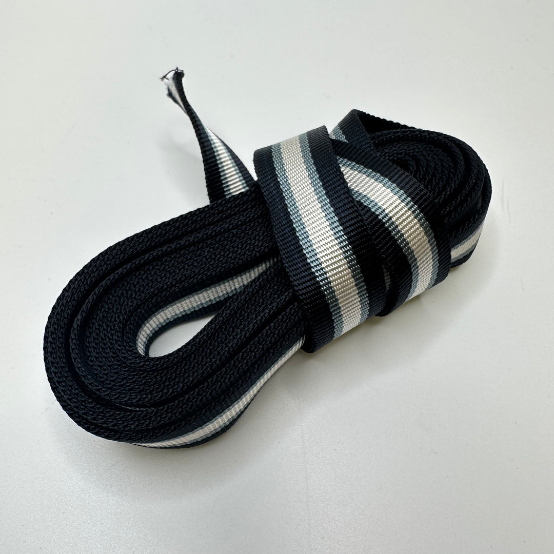 1 ¼" (32mm)   Webbing Trim - Black Blue White - 4M Bundle