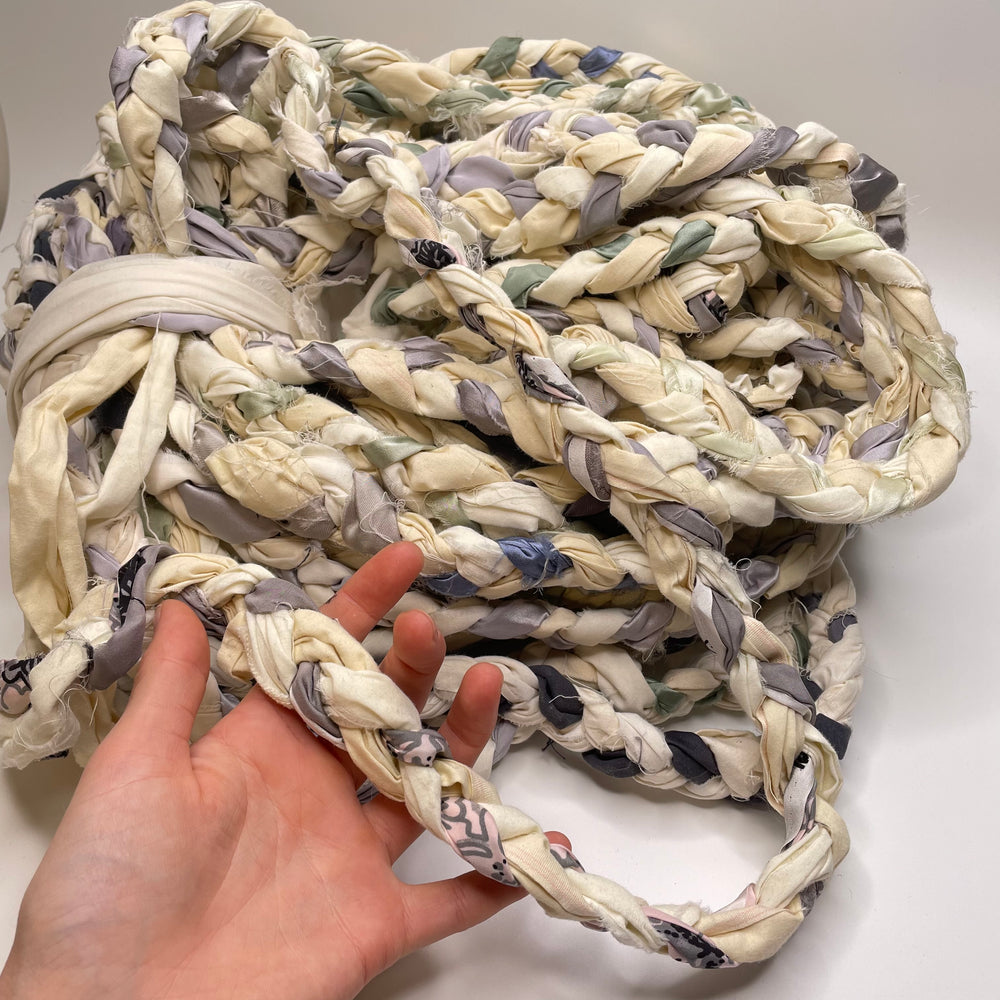¾" (19mm)   Braided Trim - Cream - 15M Bundle