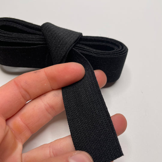 1" (25mm)   Webbing Trim - Black - 2M Bundle