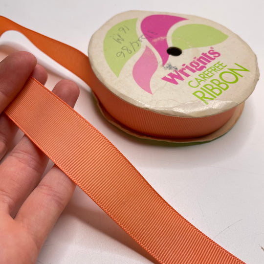 1" (25mm)   Ribbon Trim - Light Orange - 12M Bundle