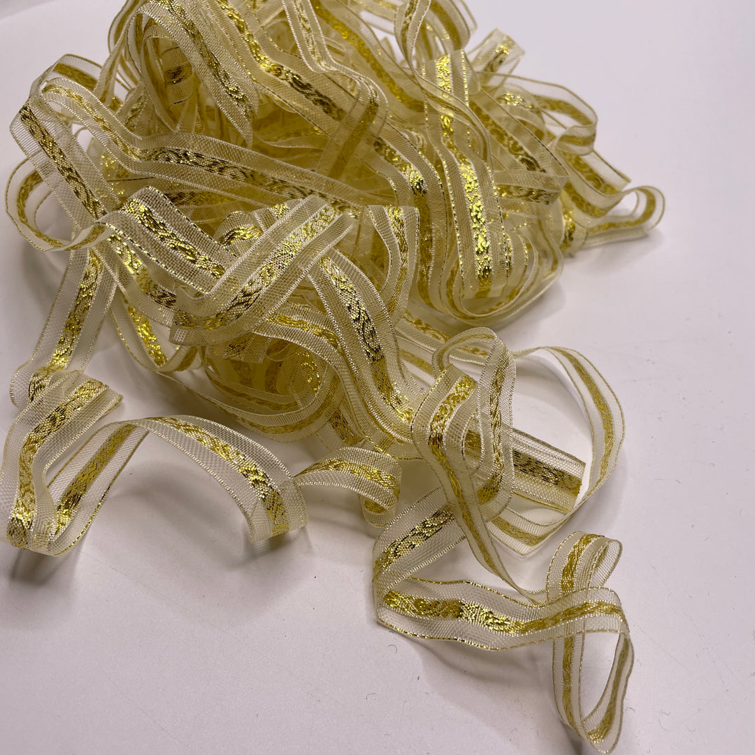 ½" (13mm)   Ribbon Trim - Gold - 9.5M Bundle