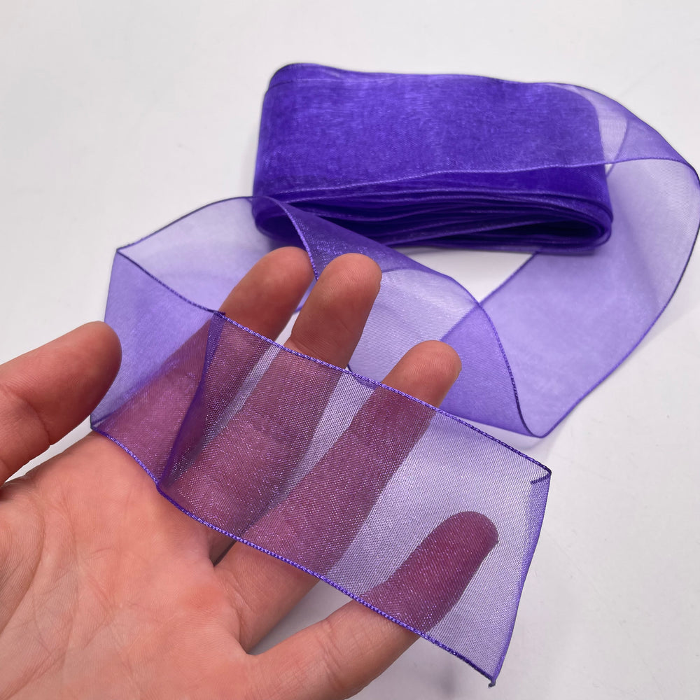 1 ½" (38mm)   Ribbon Trim - Purple - 6M Bundle