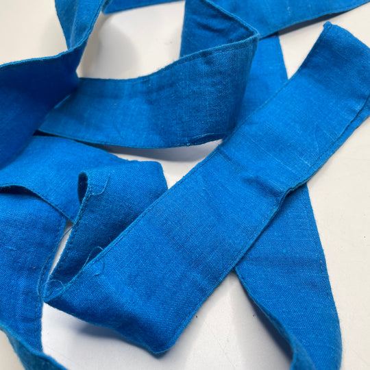 1 ½" (38mm)   Sewn Belt Trim - Blue - 1.4M Bundle