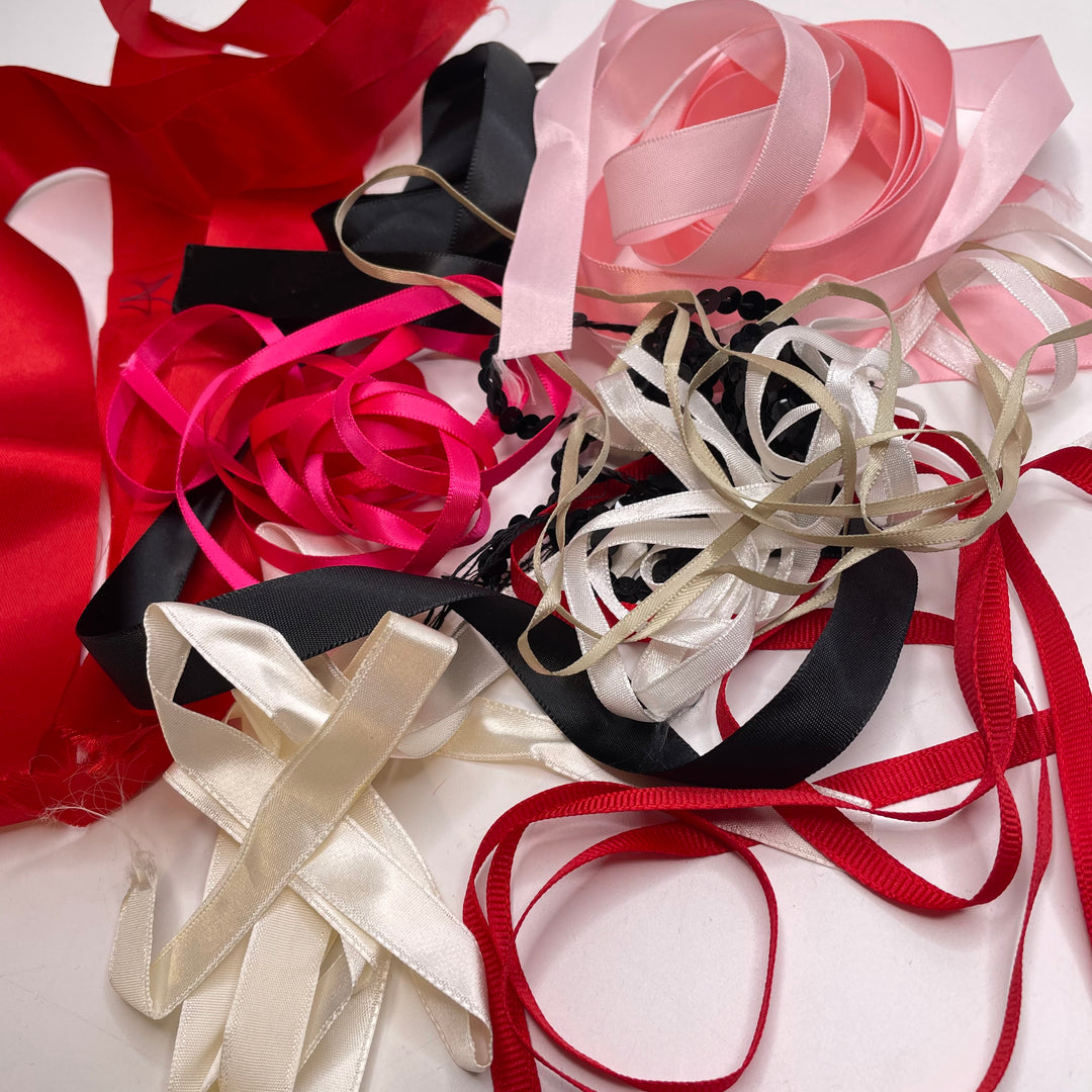 1" (25mm)  Satin Ribbon Trim - Multi - 9 Pack