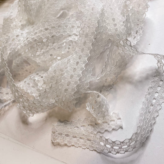 ⅝" (16mm)   Lace Trim - White - 8.5M Bundle