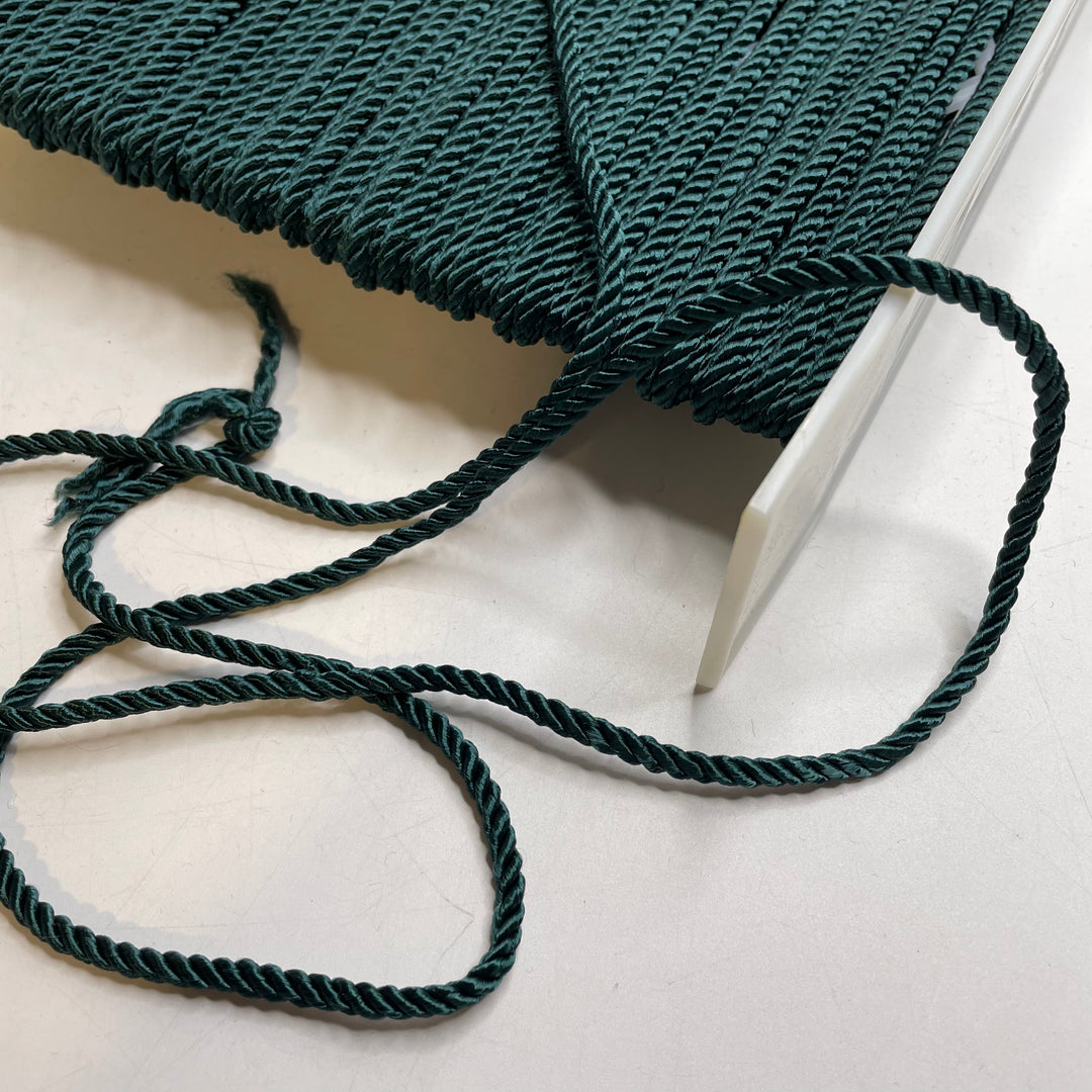 ¼" (6mm)  Rope Cording Trim - Teal Blue - 1M