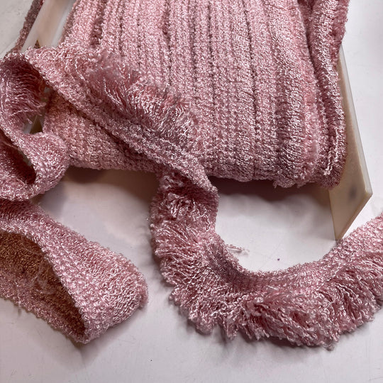 1 ½" (38mm)  Fringe  Tape Trim - Pink - 1M
