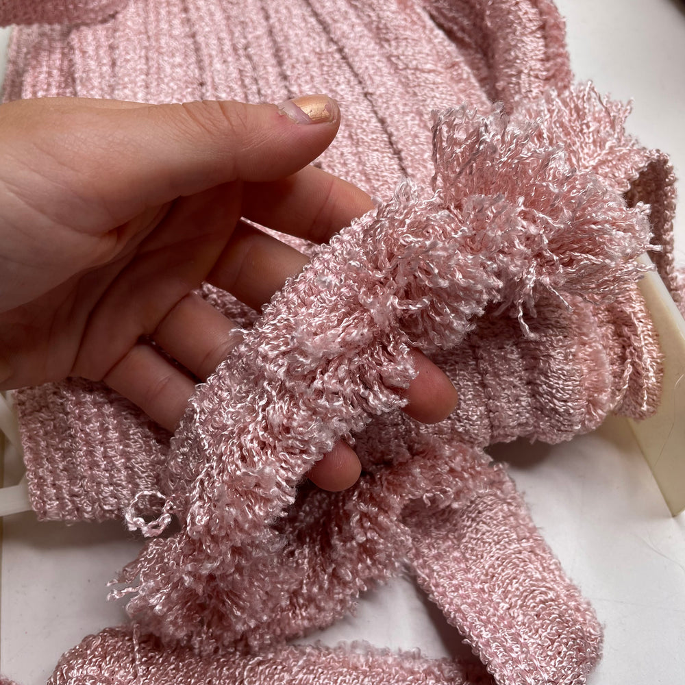 1 ½" (38mm)  Fringe  Tape Trim - Pink - 1M