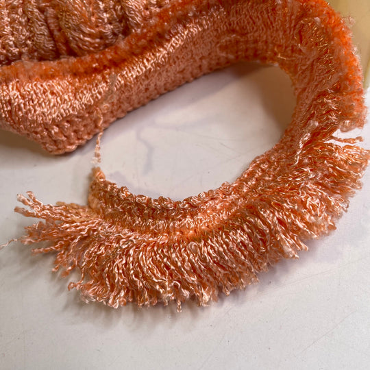 1 ¼" (32mm)  Fringe  Tape Trim - Orange - 1M