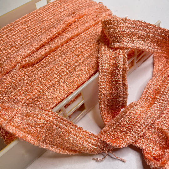 1 ¼" (32mm)  Fringe  Tape Trim - Orange - 1M
