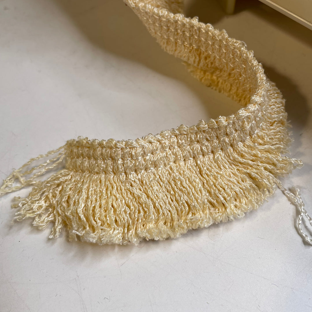 1 ½" (38mm)  Fringe  Tape Trim - Cream - 1M