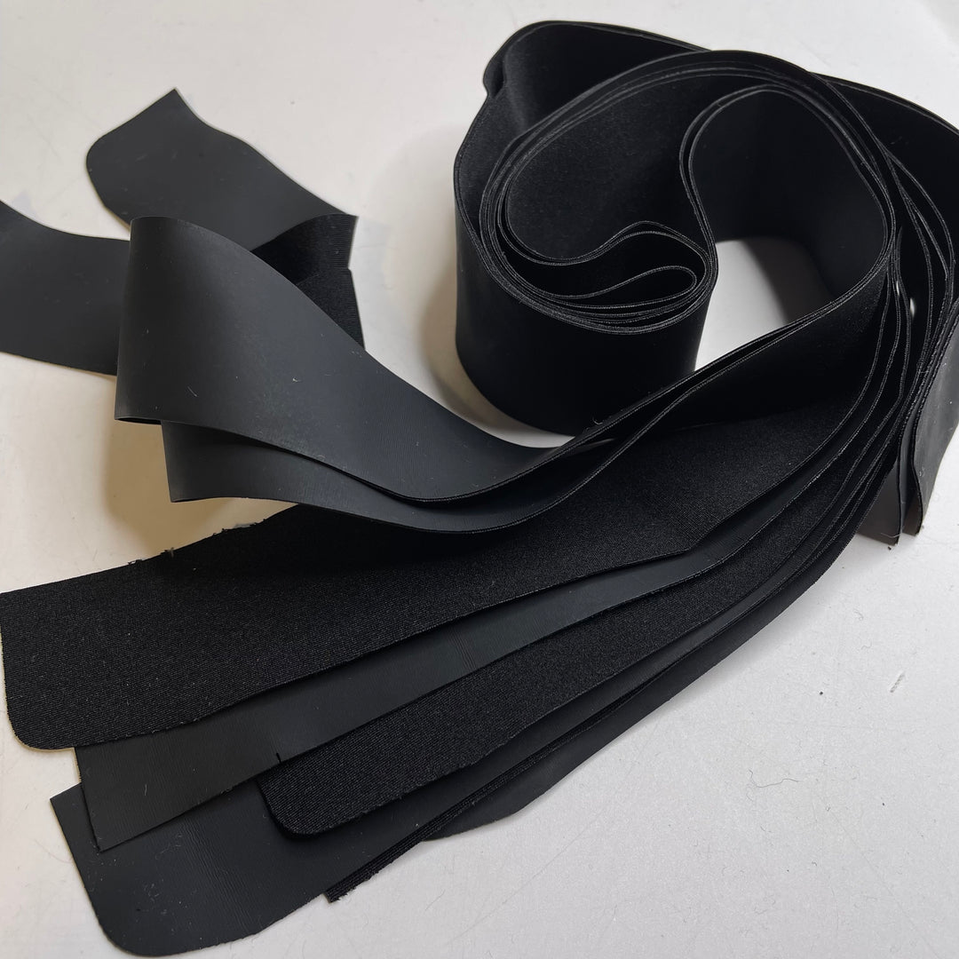1 ⅜" (35mm) Stretchy  Tape Trim - Black - 6 Pack