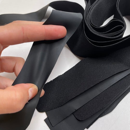 1 ⅜" (35mm) Stretchy  Tape Trim - Black - 6 Pack
