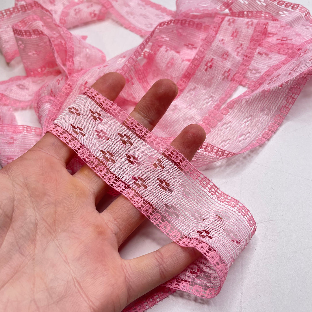 1 ½" (38mm)   Tape Trim - Pink - 2.5M Bundle