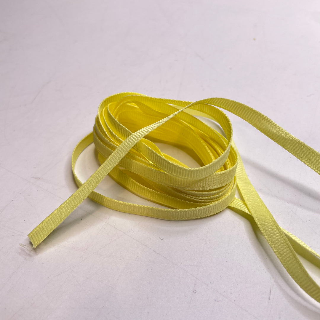 ¼" (6mm)   Ribbon Trim - Yellow - 4M Bundle