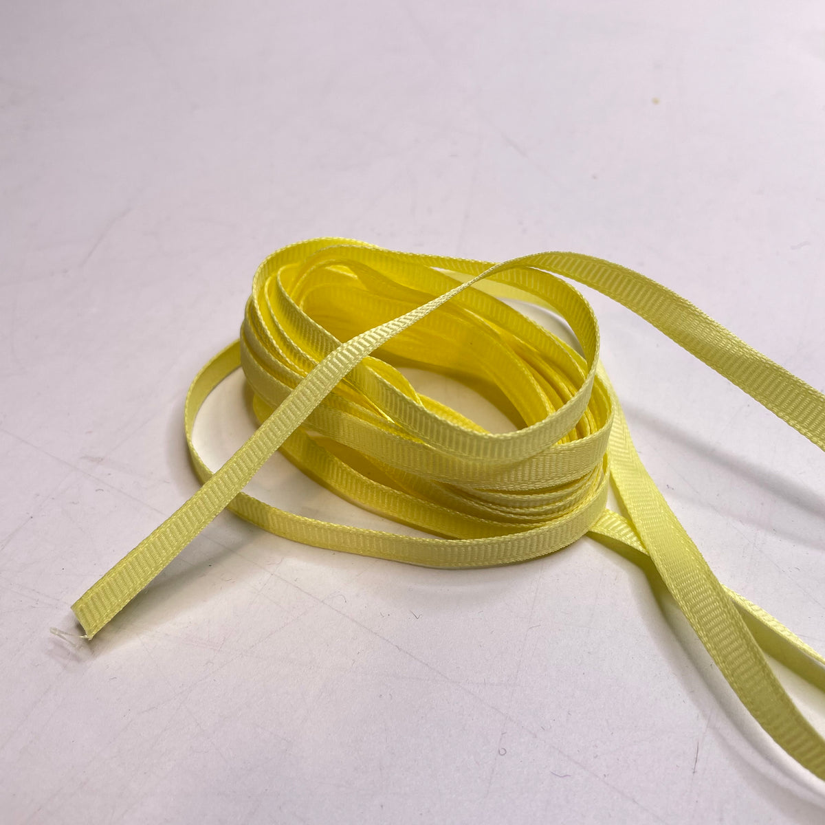 ¼" (6mm)   Ribbon Trim - Yellow - 4M Bundle