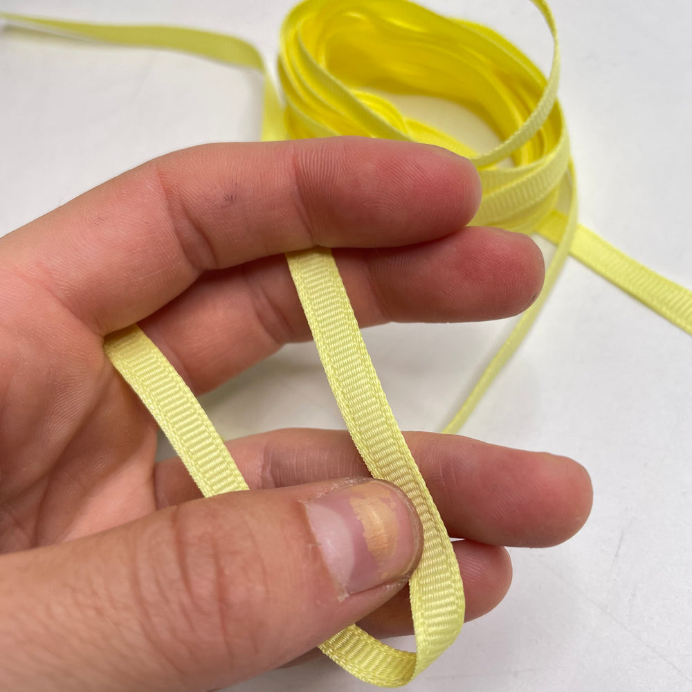 ¼" (6mm)   Ribbon Trim - Yellow - 4M Bundle