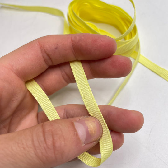 ¼" (6mm)   Ribbon Trim - Yellow - 4M Bundle