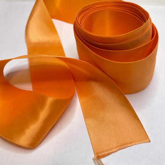 1 ½" (38mm)  Satin Ribbon Trim - Orange - 3M Bundle