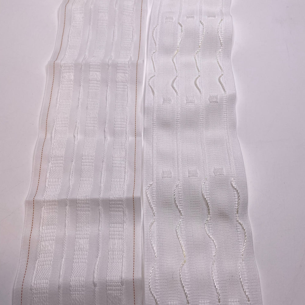 3 ⅔" (95mm)  Twill Tape Trim - White - 2 Pack
