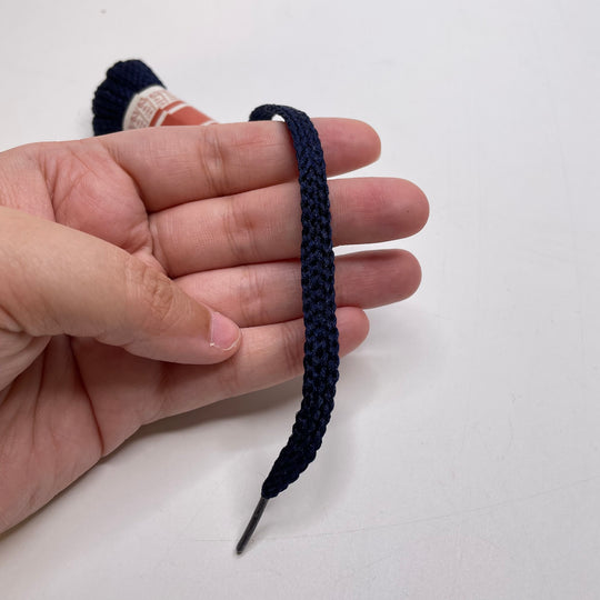 ¼" (6mm)   Shoelace Trim - Navy - 1.6M Bundle