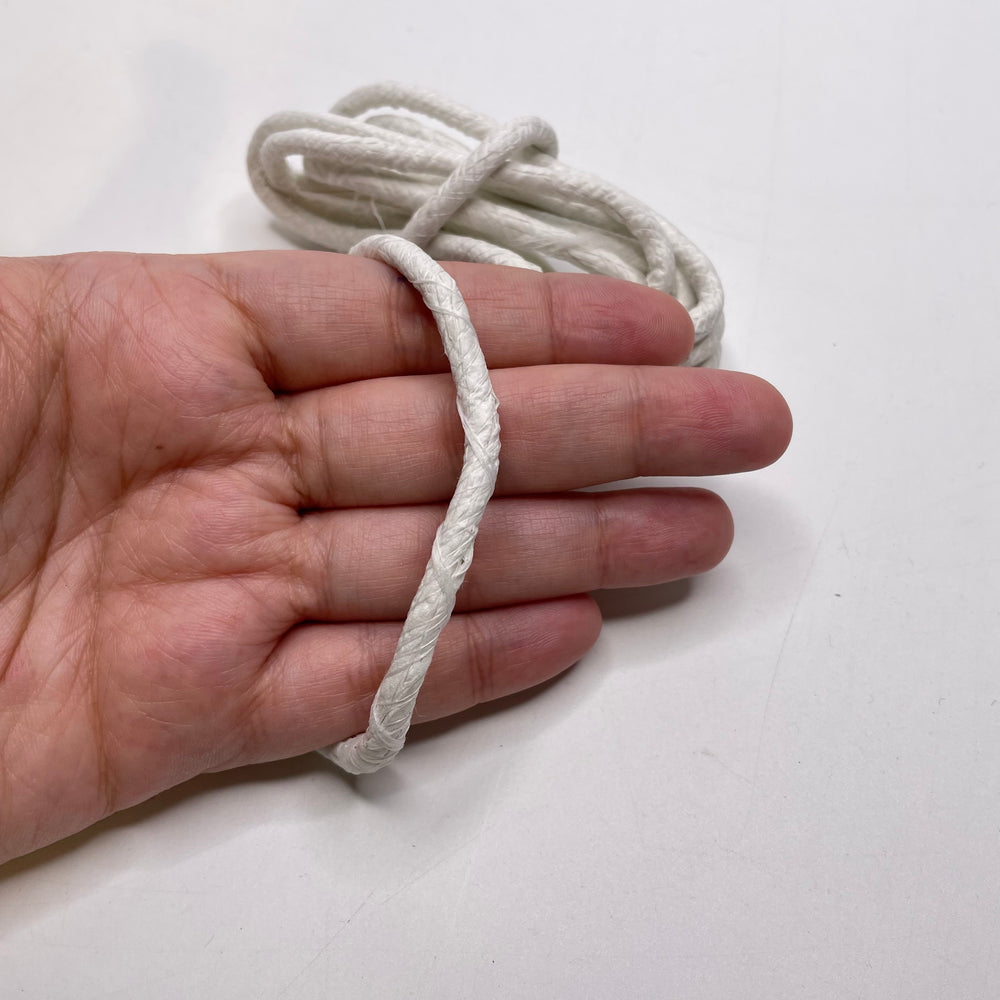 ⅐" (4mm)  Rope Cording Trim - White - 1.5M Bundle