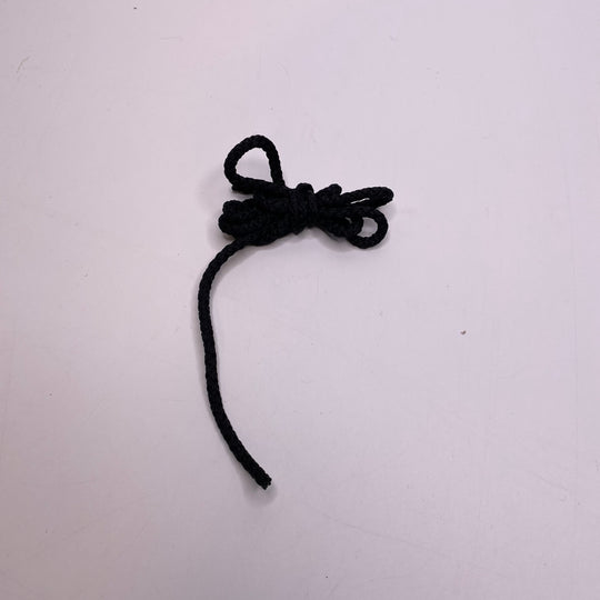 ¼" (6mm)  Rope Cording Trim - Black - 1M Bundle