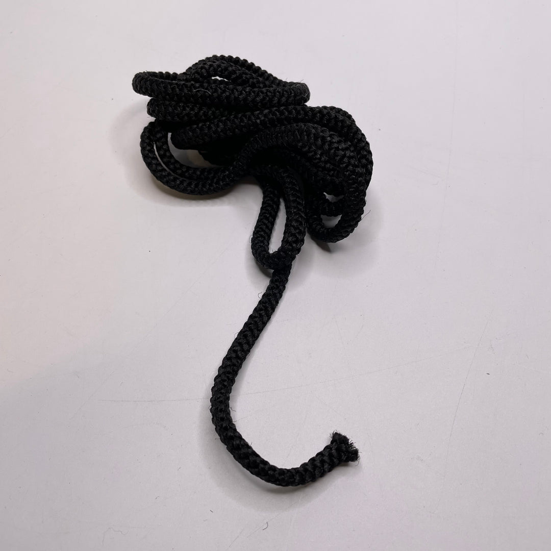 ½" (13mm)  Rope Cording Trim - Black - 1.5M Bundle