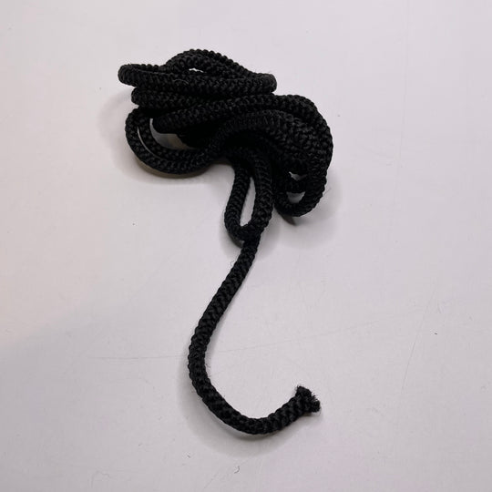 ½" (13mm)  Rope Cording Trim - Black - 1.5M Bundle