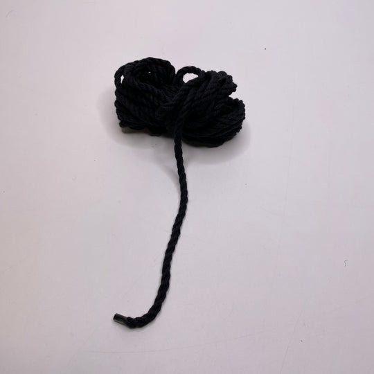 ⅜" (10mm)  Braided Cording Trim - Black - 5.5M Bundle