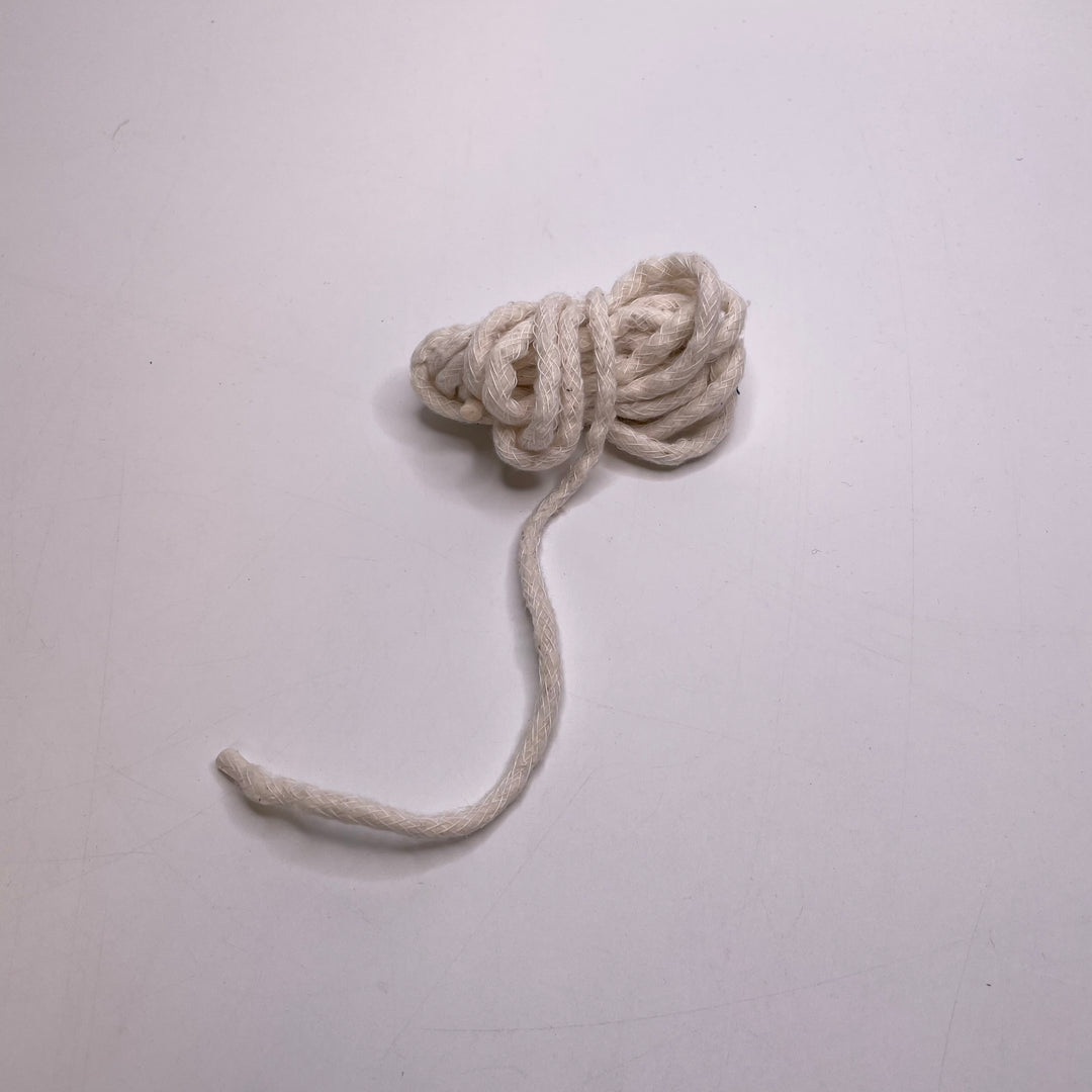 ¼" (6mm)  Rope Cording Trim - White - 2.8M Bundle