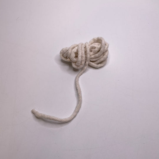 ¼" (6mm)  Rope Cording Trim - White - 2.8M Bundle
