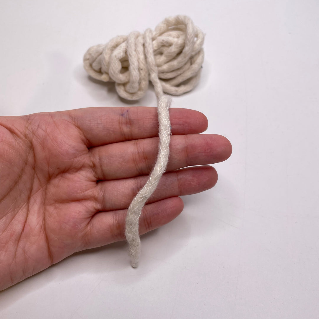 ¼" (6mm)  Rope Cording Trim - White - 2.8M Bundle