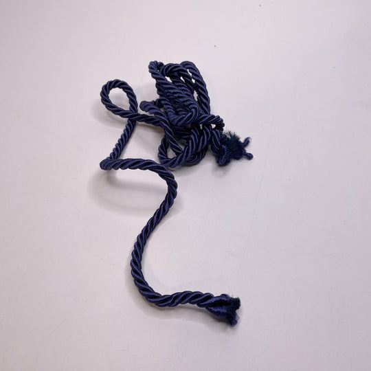 ⅜" (10mm)  Braided Cording Trim - Navy - 1.3M Bundle