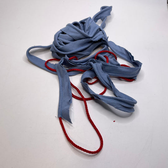 ¾" (19mm)  Fabric Covered Piping Trim - Red/Blue - 5.4M Bundle
