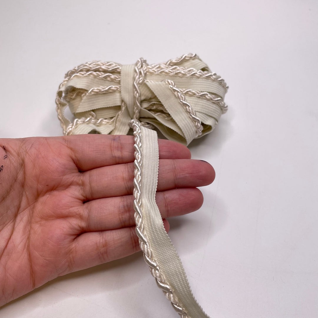 ⅝" (16mm)  Rope Piping Trim - Cream - 5.6M Bundle