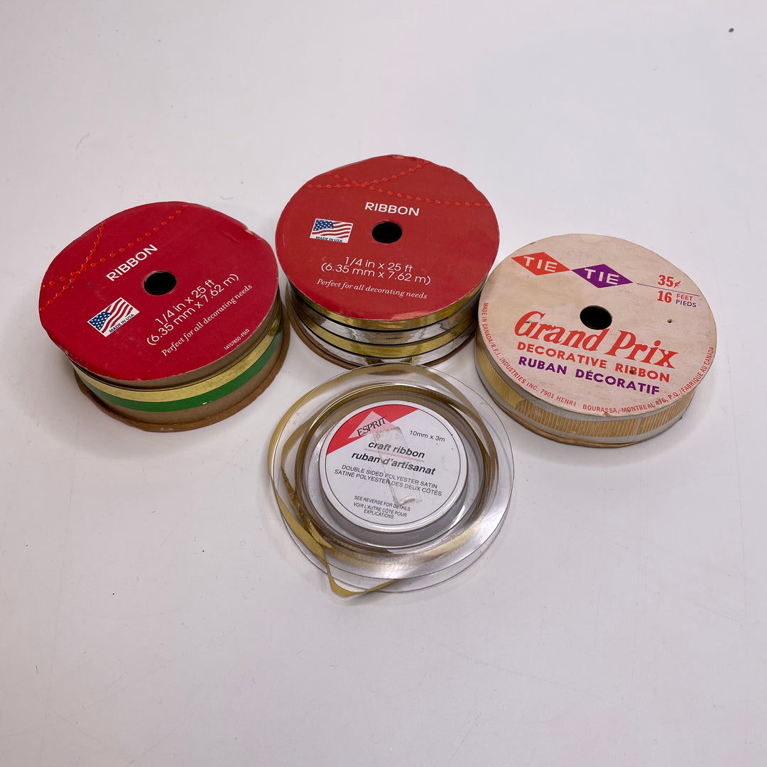 ¼" (6mm)   Ribbon Trim - Multi - 4 Pack