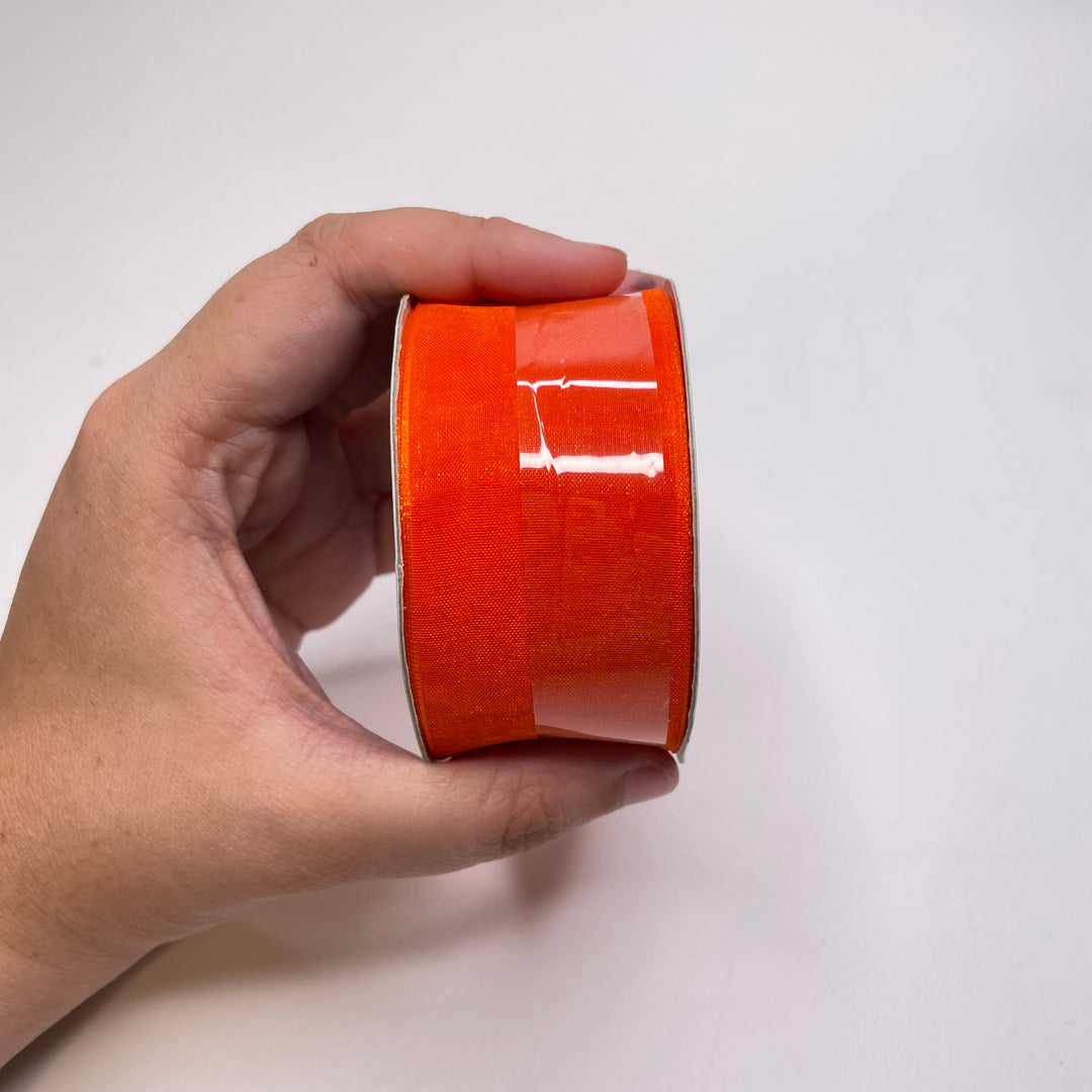 1 ½" (38mm)   Ribbon Trim - Orange - Roll