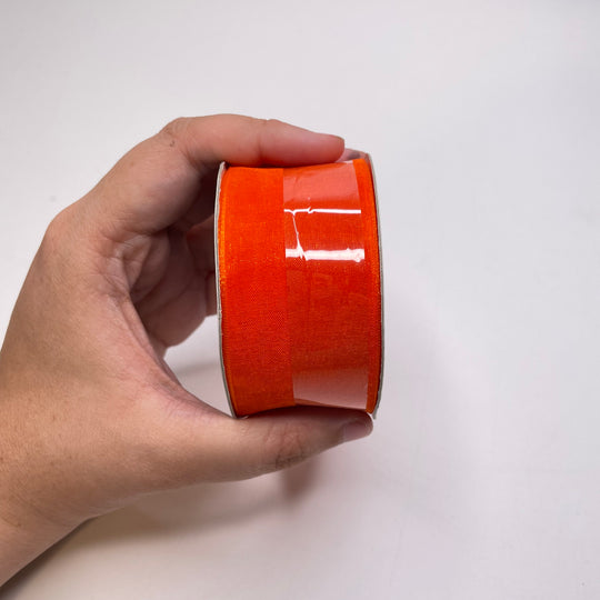 1 ½" (38mm)   Ribbon Trim - Orange - Roll