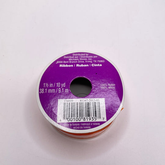1 ½" (38mm)   Ribbon Trim - Orange - Roll