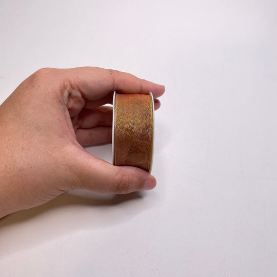 1" (25mm)   Ribbon Trim - Gold - Roll