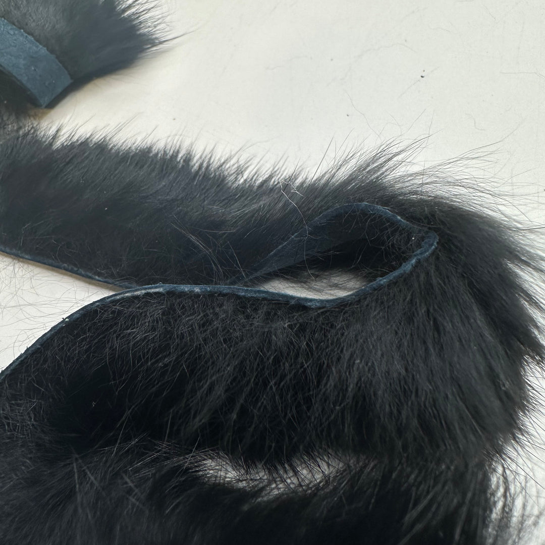 1" (25mm)   Fur Trim - Black - 3M Bundle
