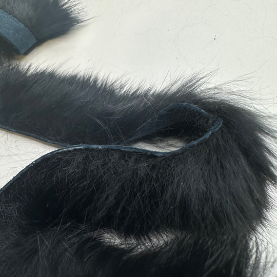 1" (25mm)   Fur Trim - Black - 3M Bundle