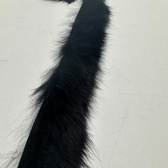 1" (25mm)   Fur Trim - Black - 3M Bundle