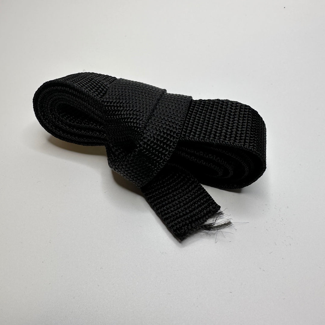 1" (25mm)   Webbing Trim - Black - 2M Bundle